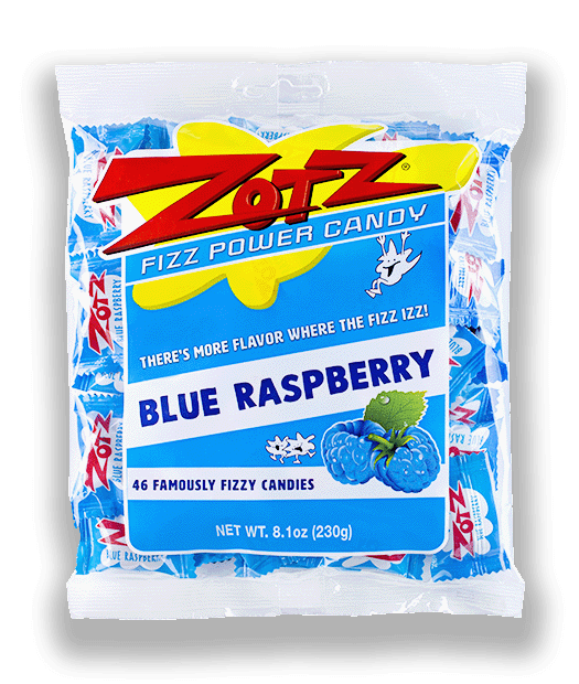 Redstone Foods CANDY Raspberry Zotz 46 count Bag