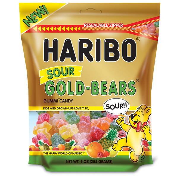 Redstone Foods CANDY Sour Gold Bears Haribo Gummy Candy