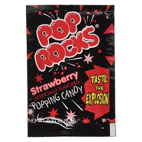 Redstone Foods CANDY Strawberry Pop Rocks Popping Candy