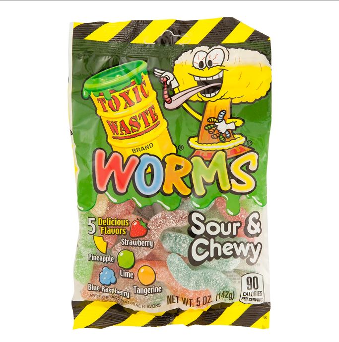 Redstone Foods Candy Toxic Waste Sour Chewy Worms
