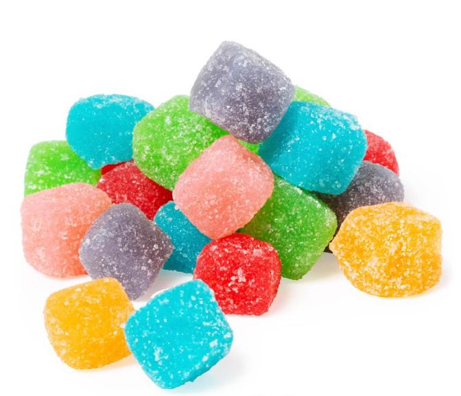 Redstone Foods Candy Warheads Sour Chewy Cubes Heart Box
