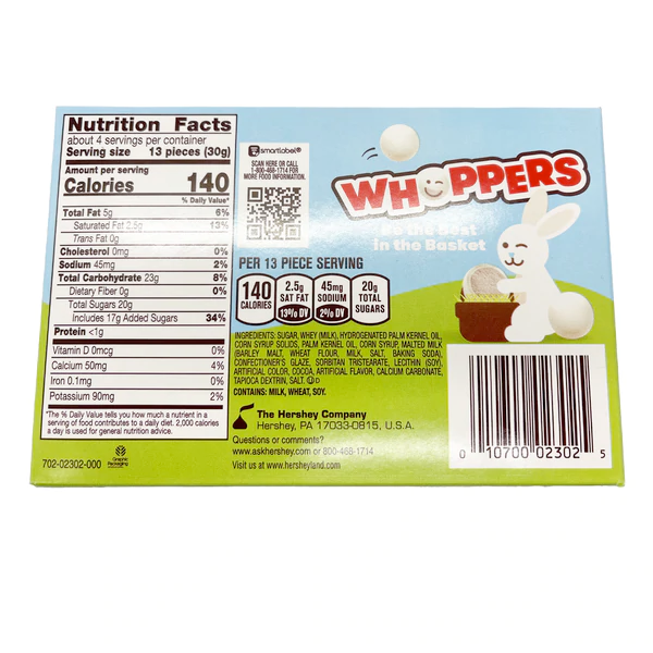Redstone Foods Candy Whoppers Vanilla Creme Bunny Tails