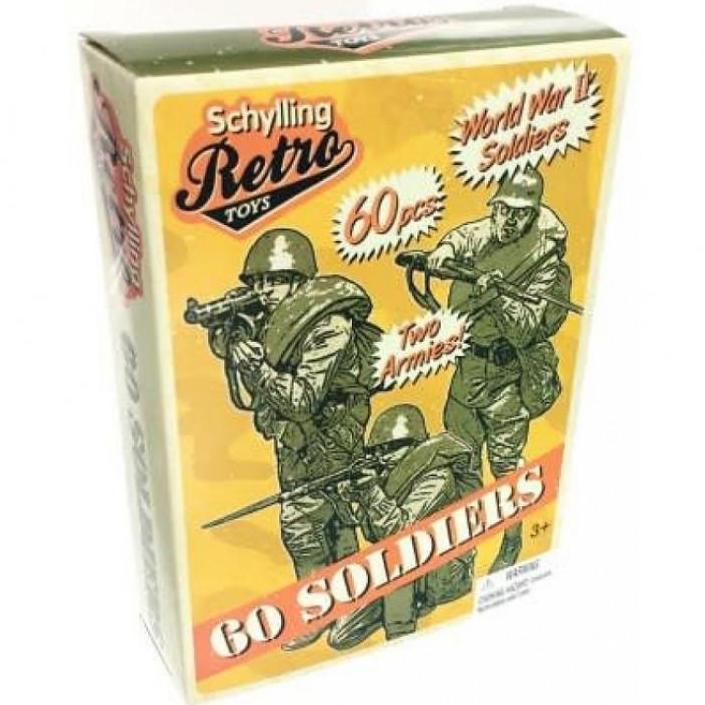 Schylling IMPULSE Retro Mini Soldier 60 Pack