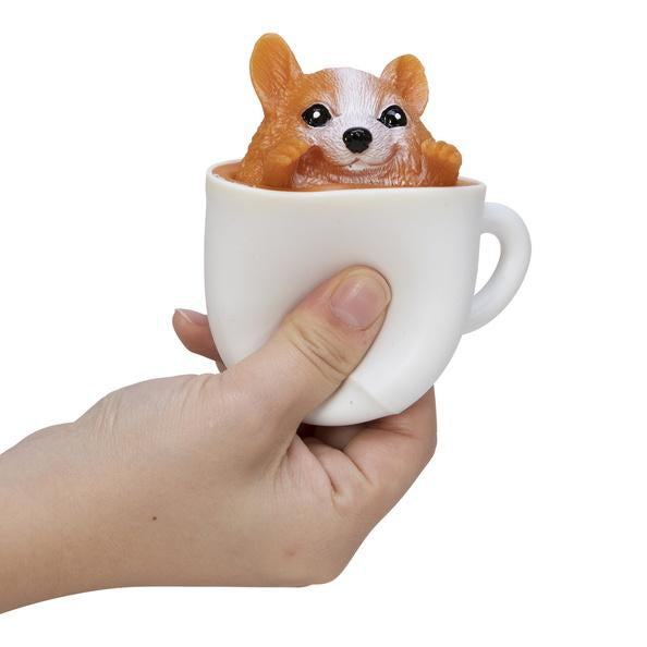 Schylling Toy Novelties Squishy Pup in a Cup - 1 random style