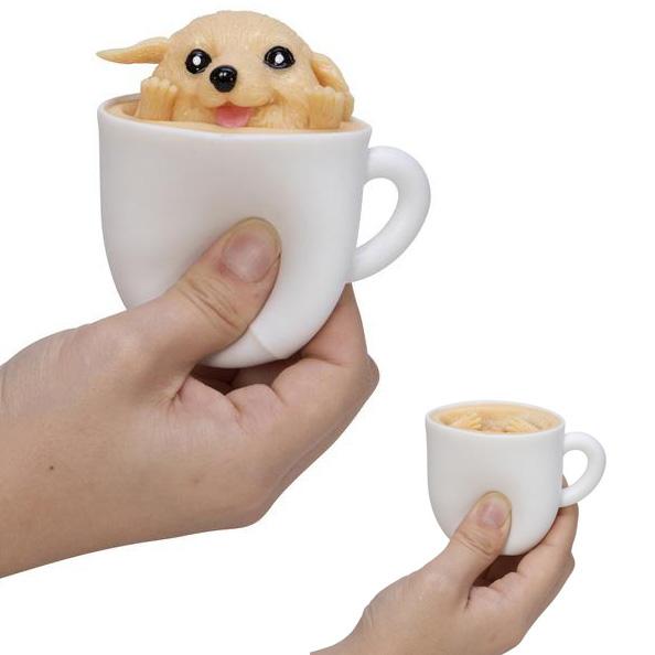 Schylling Toy Novelties Squishy Pup in a Cup - 1 random style