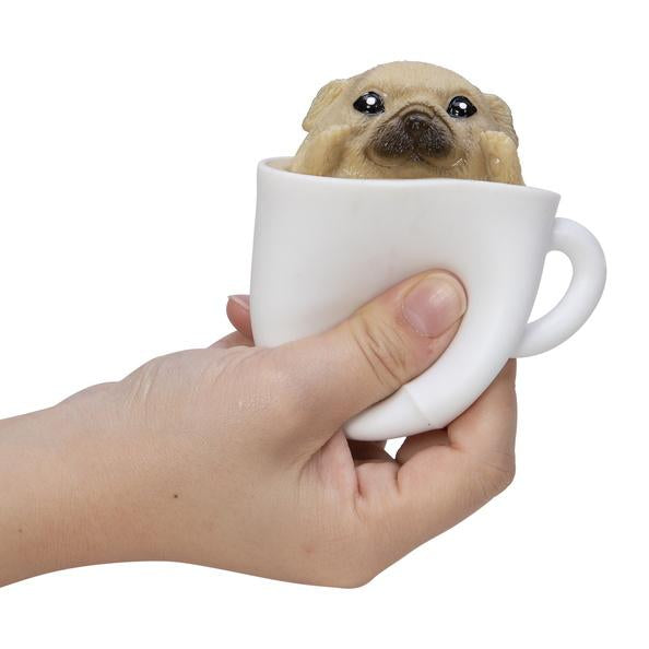 Schylling Toy Novelties Squishy Pup in a Cup - 1 random style