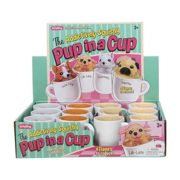 Schylling Toy Novelties Squishy Pup in a Cup - 1 random style