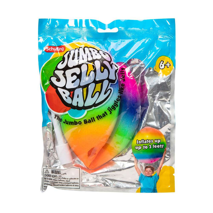 Schylling Toy Outdoor Fun Jumbo Glitter Jelly Ball - Inflates to 3 feet wide