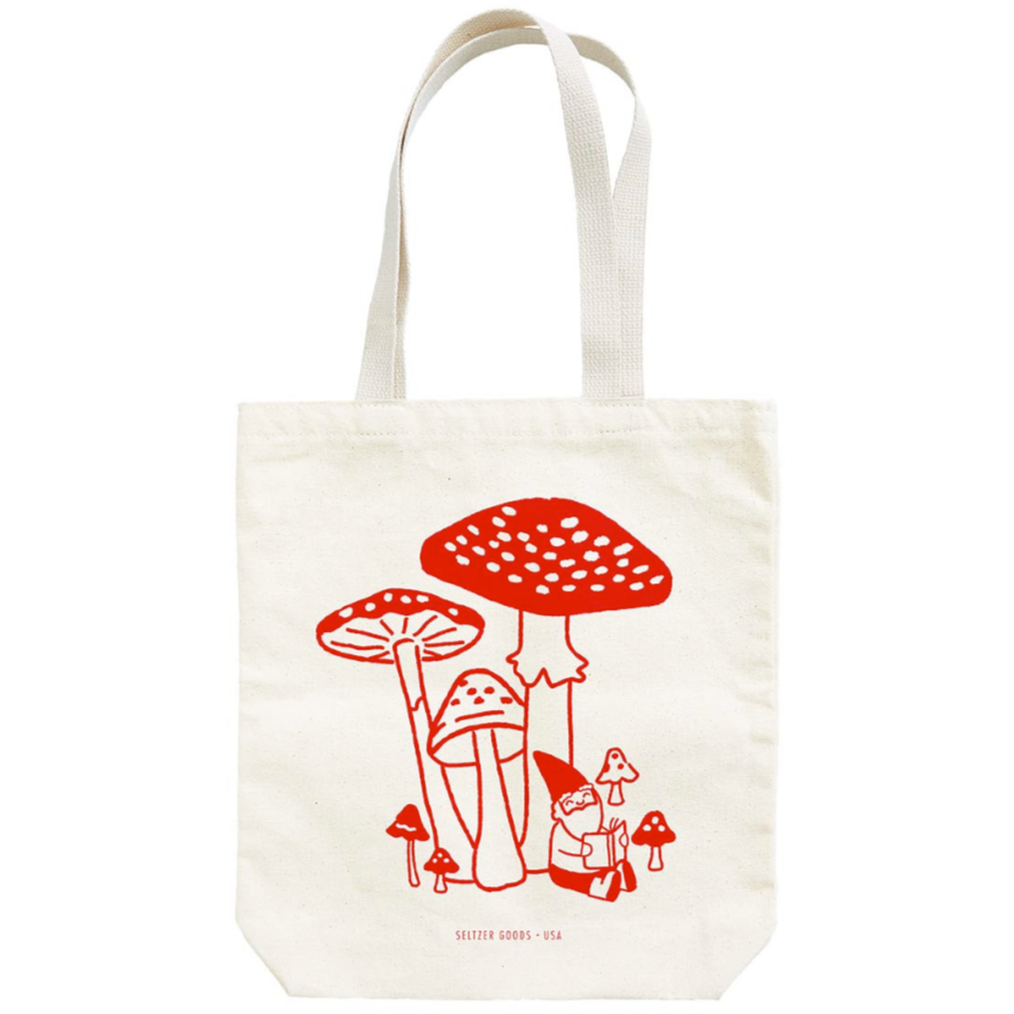 Seltzer Bags & Pouches Gnome Mushroom Tote