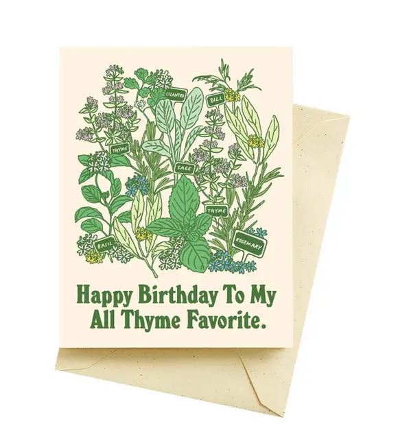 Seltzer Greeting Cards All Thyme Birthday