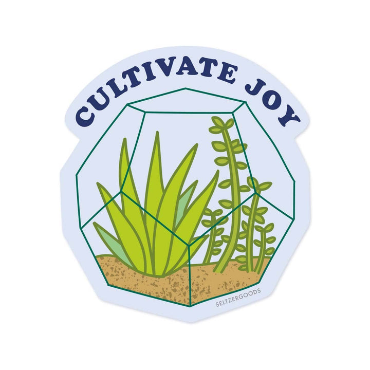 Seltzer Magnets & Stickers Cultivate Joy Terrarium Seltzer Sticker