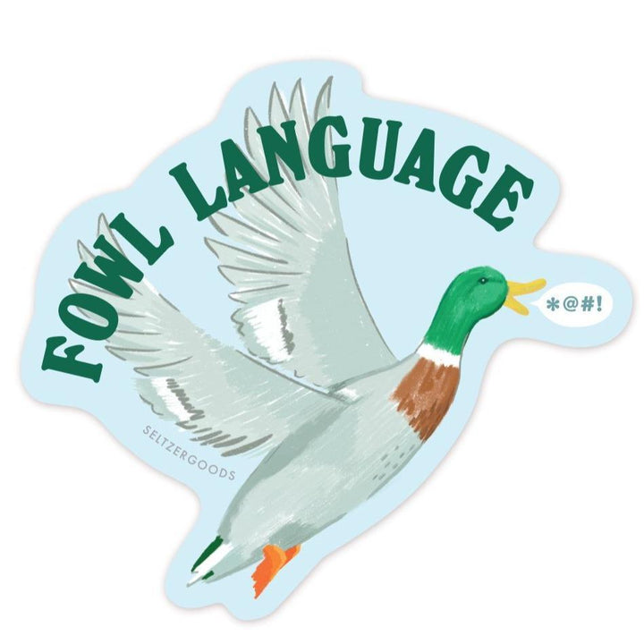 Seltzer Magnets & Stickers Fowl Language Seltzer Sticker