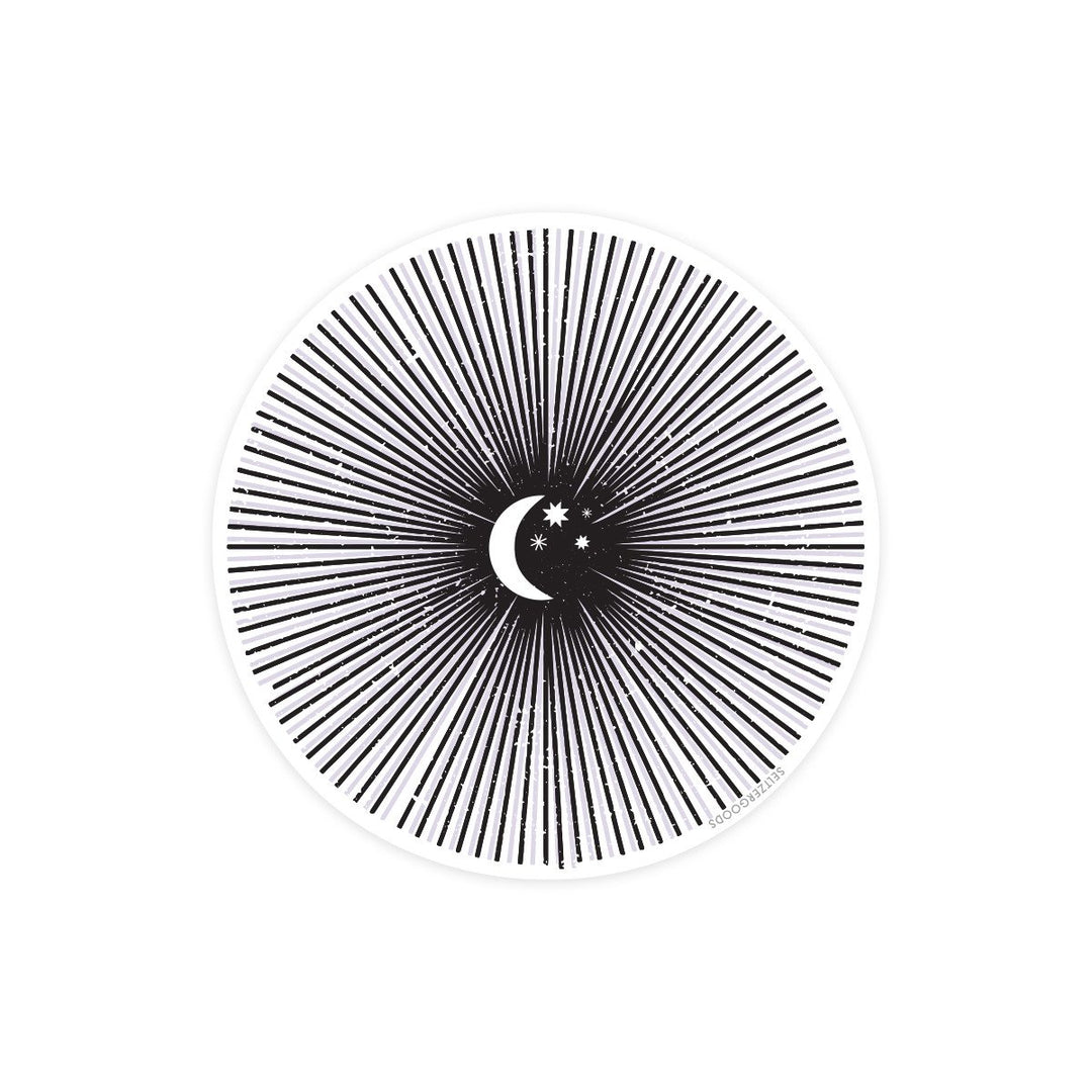 Seltzer Magnets & Stickers Moon Burst Seltzer Sticker