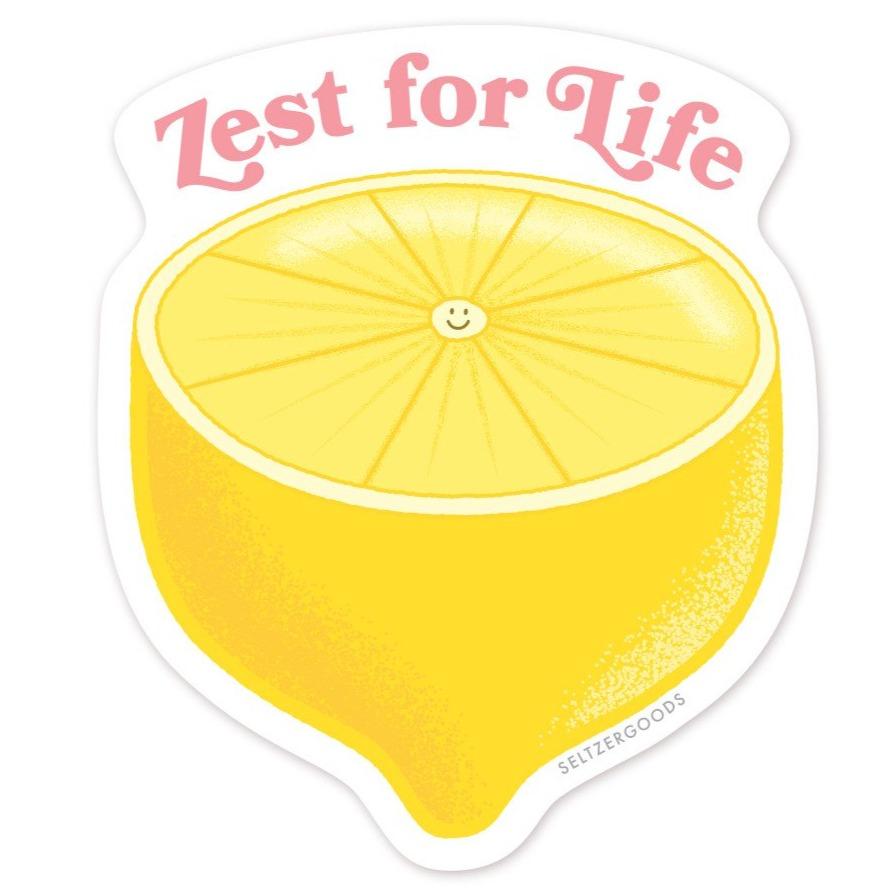 Seltzer Magnets & Stickers Zest for Life Seltzer Sticker