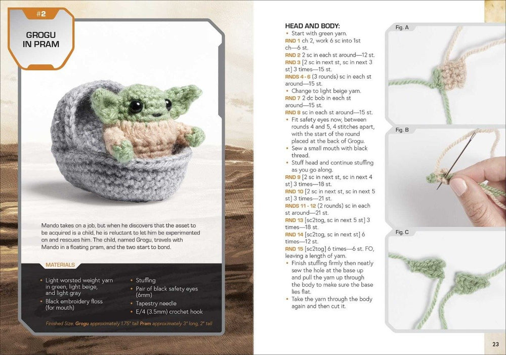Simon & Schuster Arts & Crafts Star Wars Mandalorian Crochet Kit