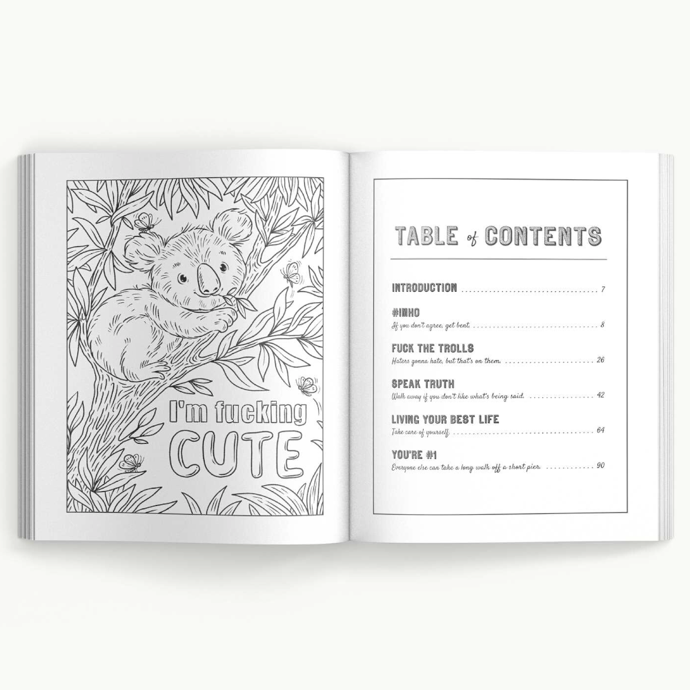 Simon & Schuster Books F*ck Off, I'm Adorable coloring book