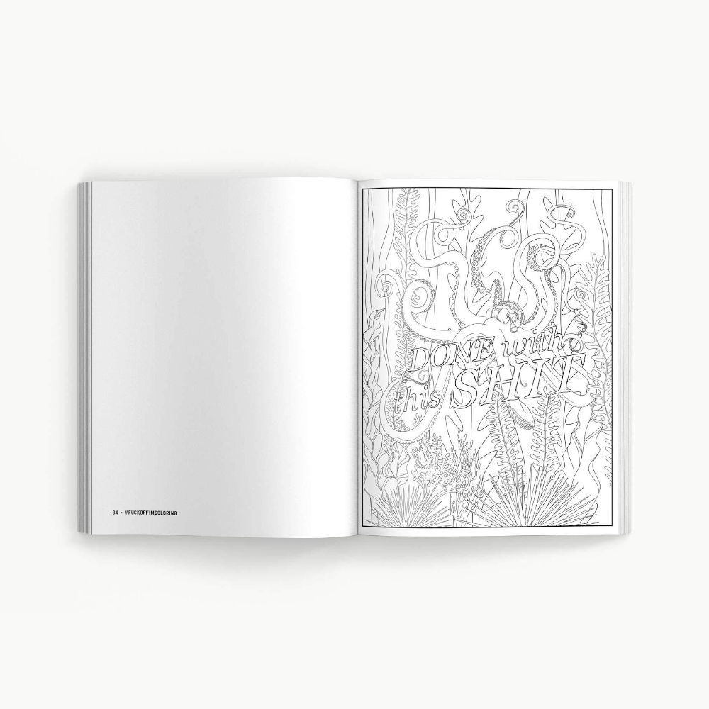 Simon & Schuster Books Fuck Off I'm Coloring Book