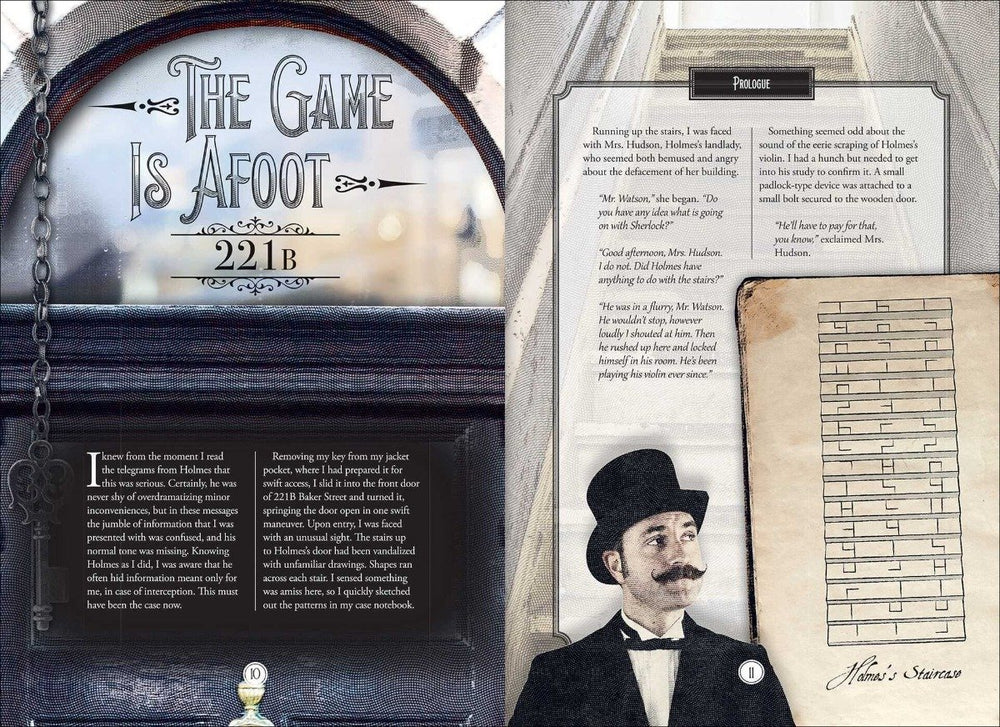 Simon & Schuster Books Sherlock Holmes Escape Room Puzzles