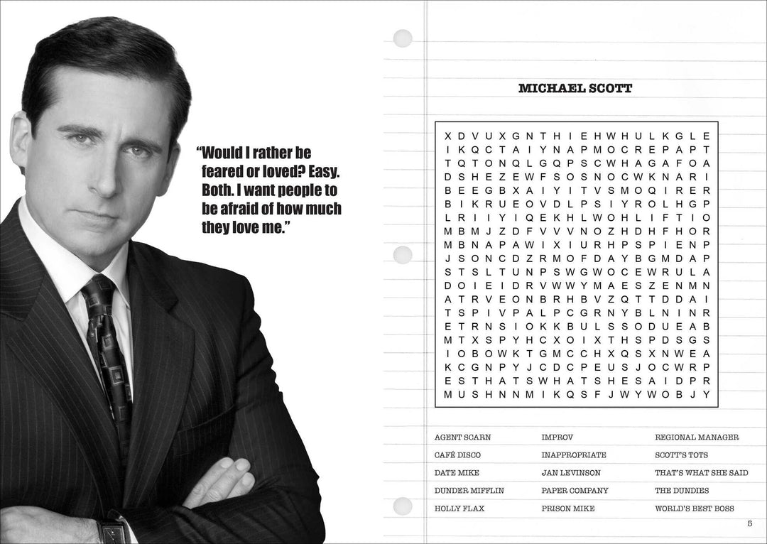 Simon & Schuster Books The Office Word Search, Quips, Quotes & Coloring Book