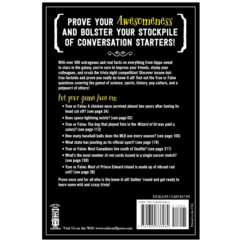 Simon & Schuster Books True Facts That Sound Like Bull$#*t