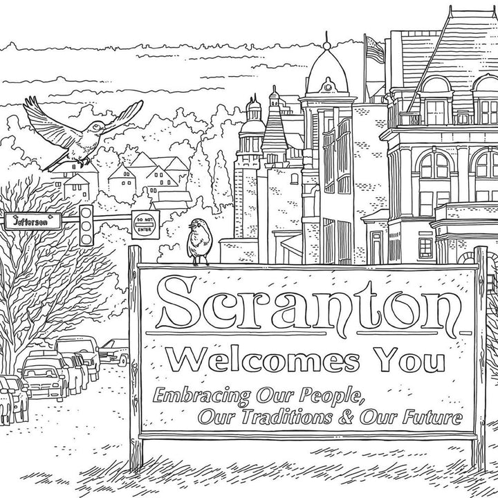 Simon & Schuster Books Welcome to Scranton - Unofficial Coloring Book for Fans of The Office