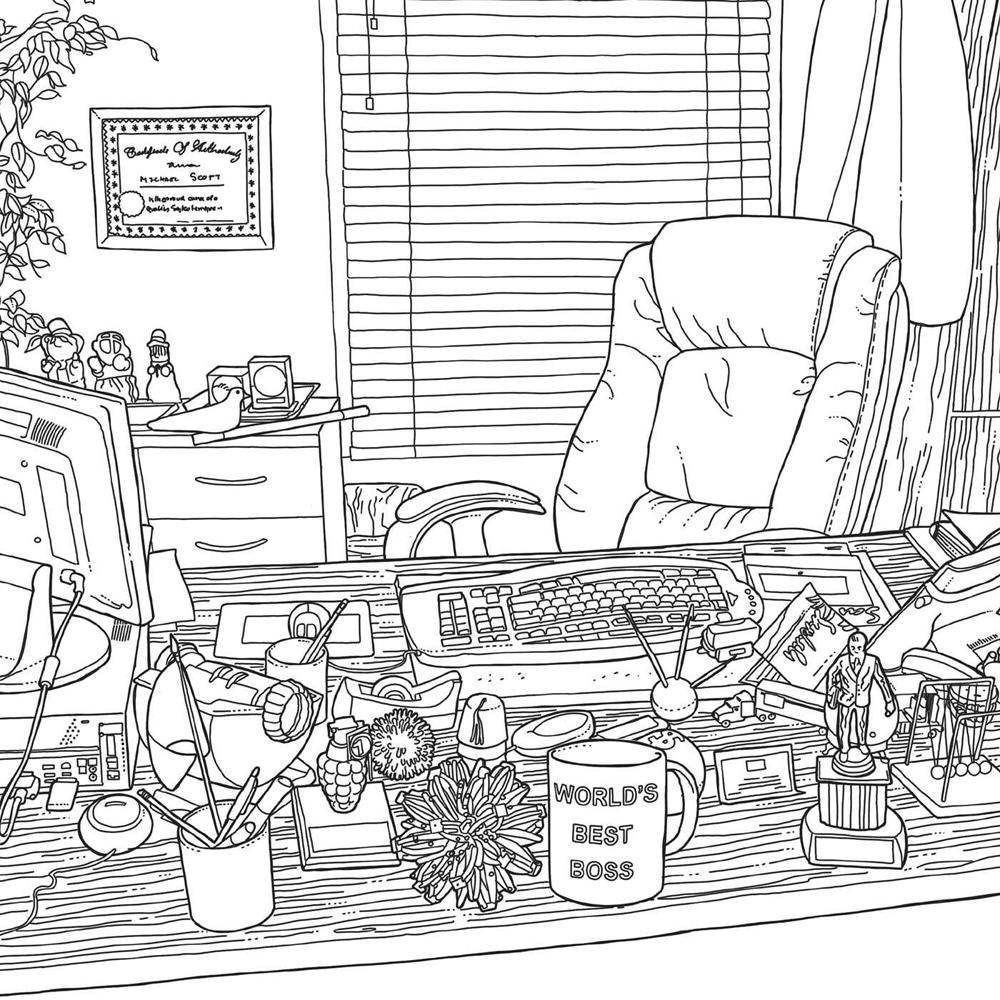 Simon & Schuster Books Welcome to Scranton - Unofficial Coloring Book for Fans of The Office