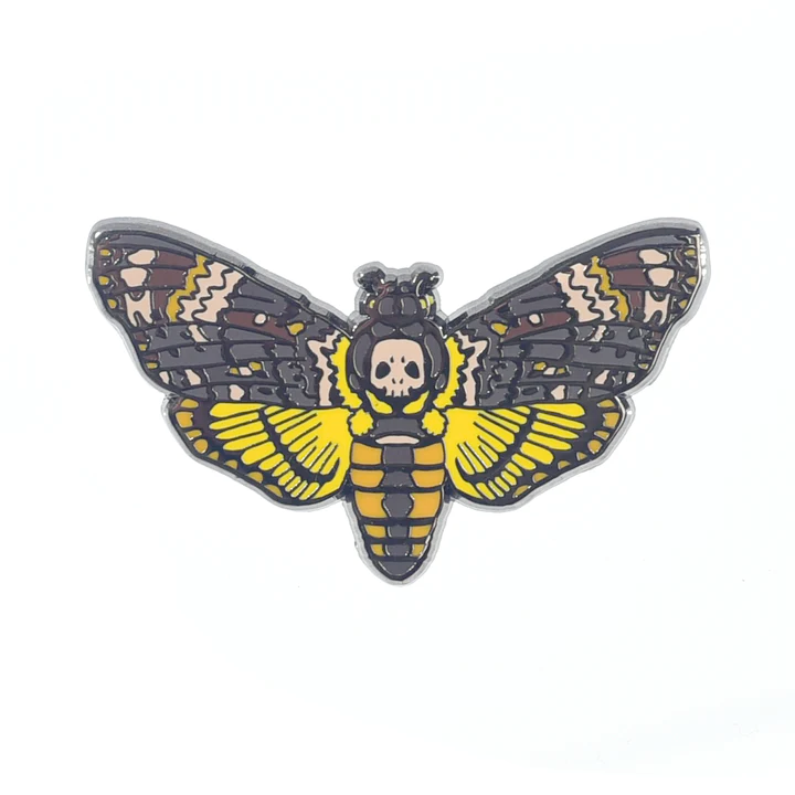 Sipsey Wilder Pins & Patches Death's Head Hawkmoth Enamel Pin