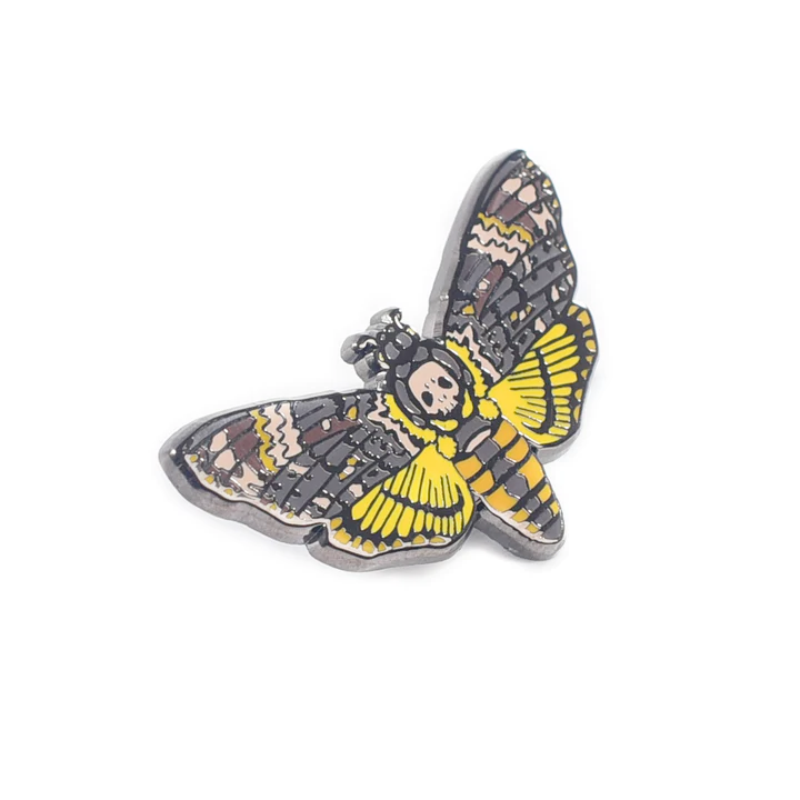 Sipsey Wilder Pins & Patches Death's Head Hawkmoth Enamel Pin