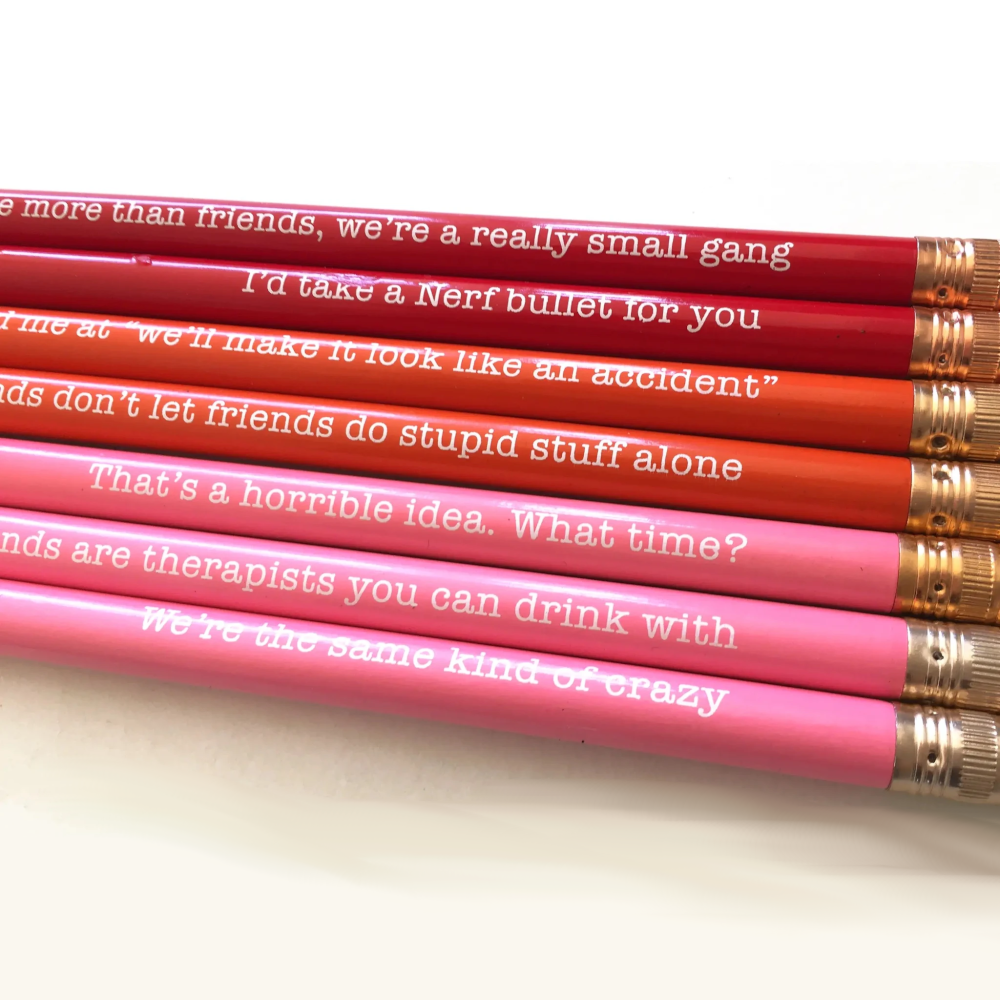Snifty Office Goods Funny Same Kind of Crazy Friends Set of Pencils