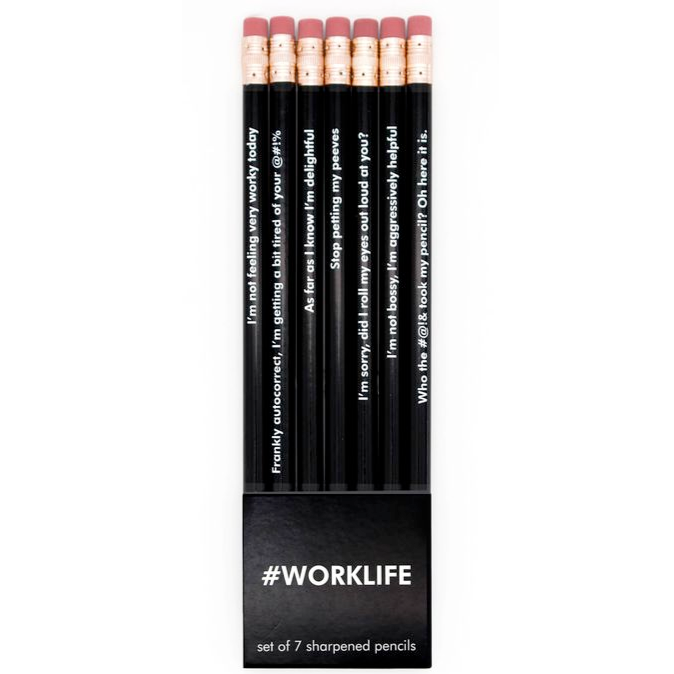 Snifty Office Goods Funny #Worklife Set of Pencils