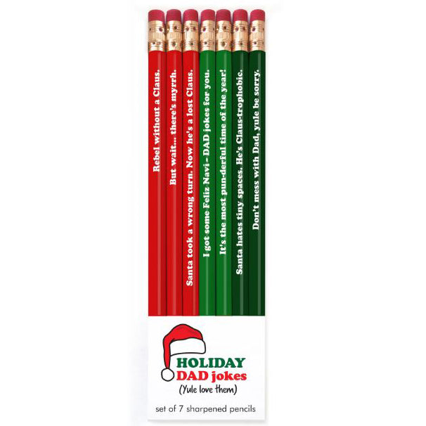 Snifty Office Goods Holiday Dad Jokes Pencil Set