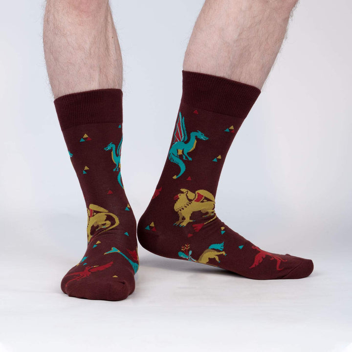 Sock IT TO Me Socks & Tees Beasts of Yore Men's Crew Socks