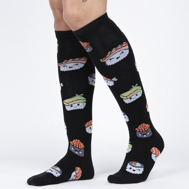 Sock IT TO Me Socks & Tees Sushi Party Knee High Socks