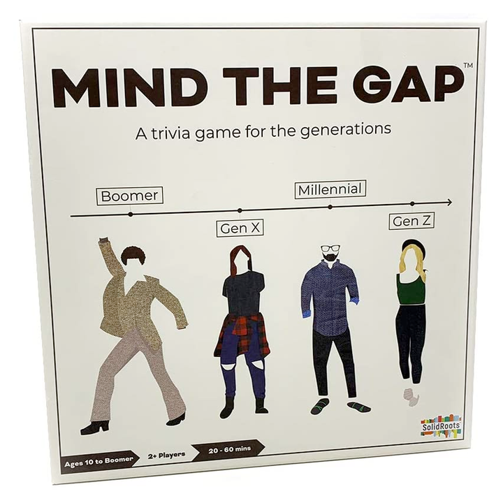 Solid Roots Games Mind the Gap - Trivia Game for the Generations