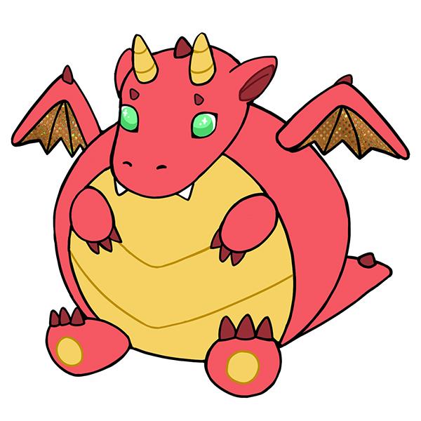Squishable Toy Stuffed Plush Large Squishables Red Dragon 15"