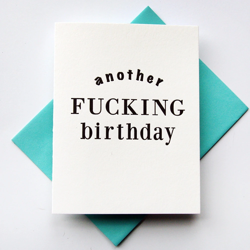 Steel Petal Press Greeting Cards Another F*ing Birthday Card