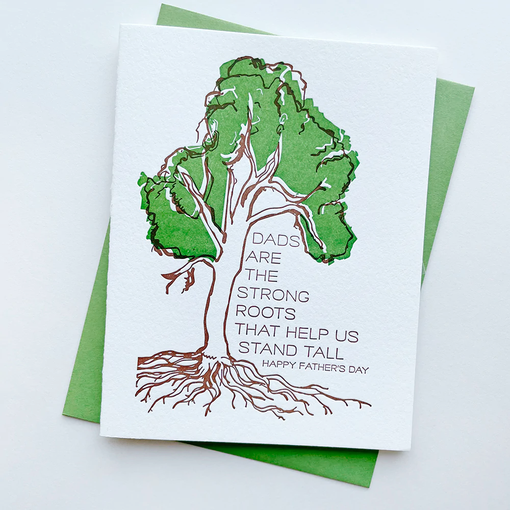 Steel Petal Press Greeting Cards Strong Roots Dad