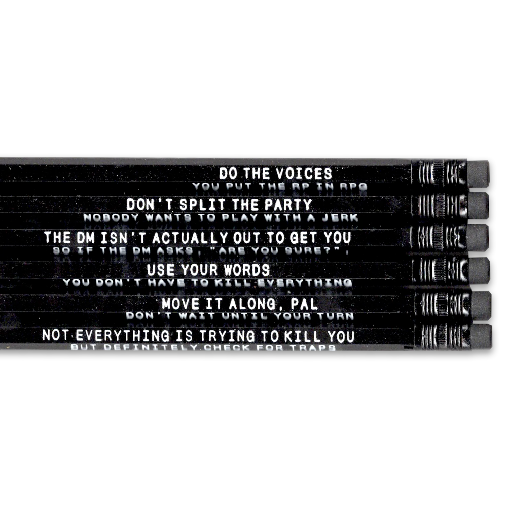 Storymakers Trading Co. Office Goods Metagaming Pencils - Great for DnD or RPG