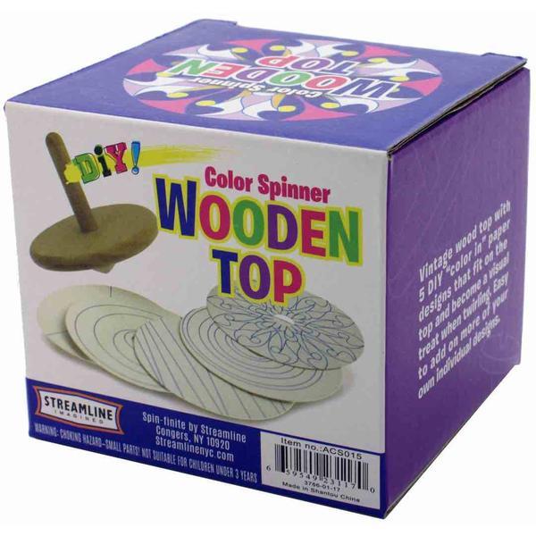 Streamline Arts & Crafts Spinning Top With 6 coloring discs