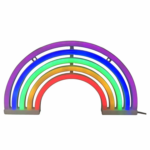 Streamline Home Decor Neon Rainbow LED Light