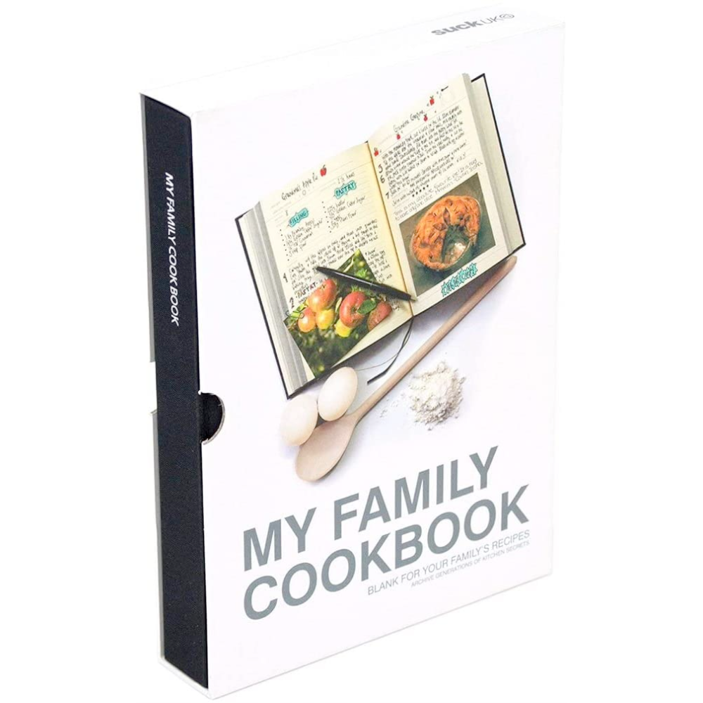 SUCK UK Books My Family Cookbook – Blank Cookbook for Family Recipes