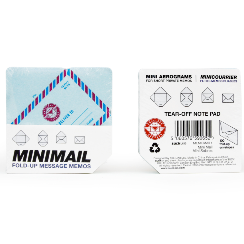 SUCK UK Office Goods Mini Mail Foldable Notes