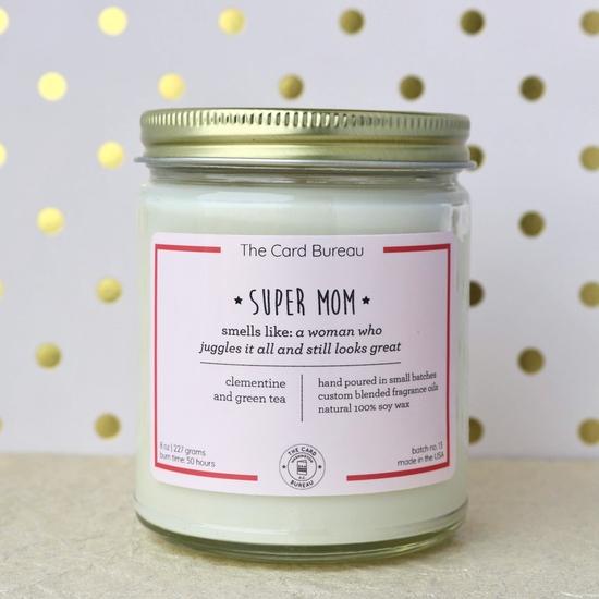 The Card Bureau Home Decor Super Mom Candle - 8 oz