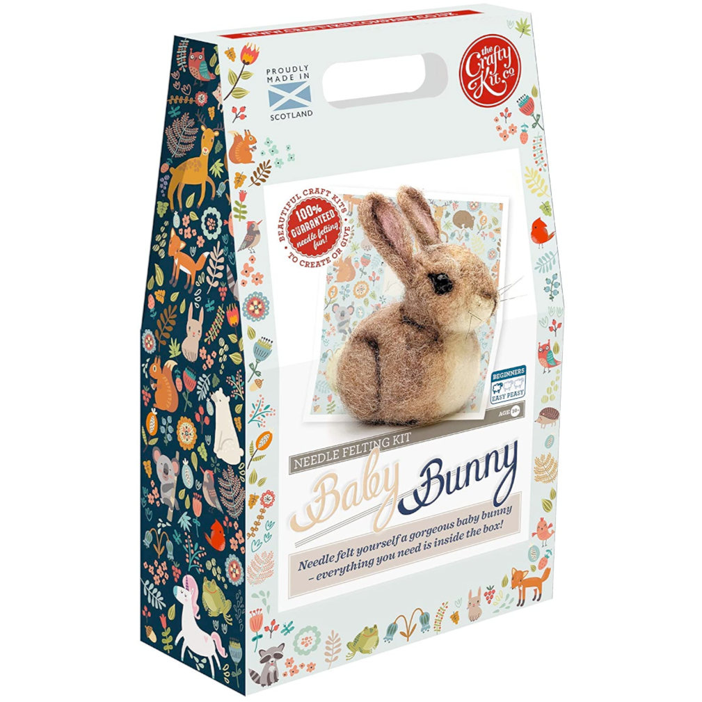 The Crafty Kit Company Arts & Crafts Baby Bunny Needle Felting Kit