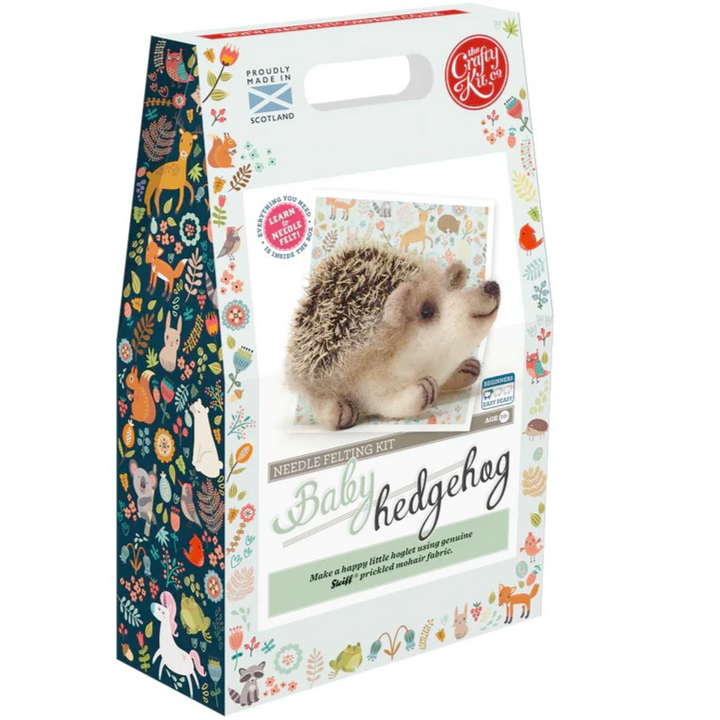 The Crafty Kit Company Arts & Crafts Baby Hedgehog Needle Felting Kit
