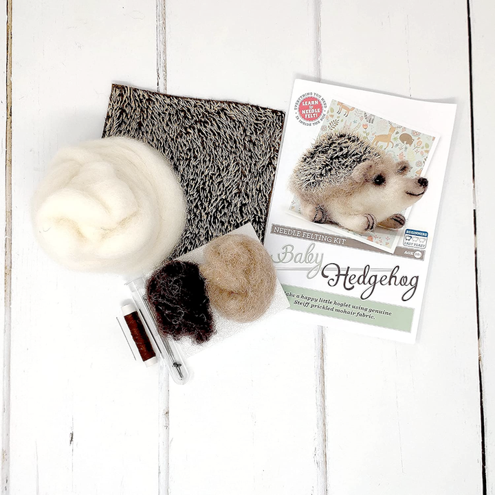 The Crafty Kit Company Arts & Crafts Baby Hedgehog Needle Felting Kit