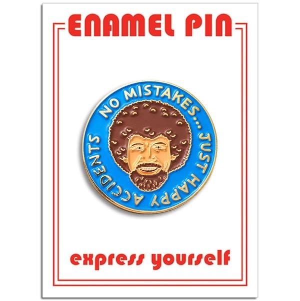 The Found Pins & Patches Bob Ross Pin in Blue