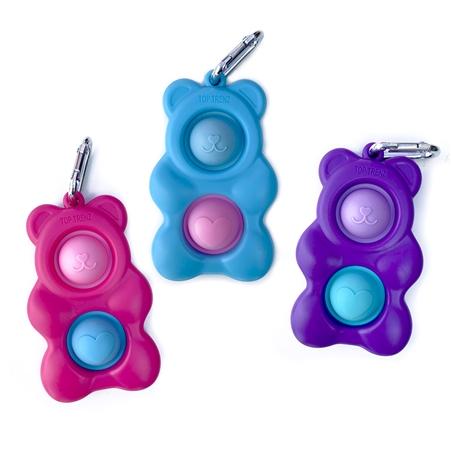 Top Trenz, Inc. Toy Novelties Gummy Bear Fidgety Pop Keychain