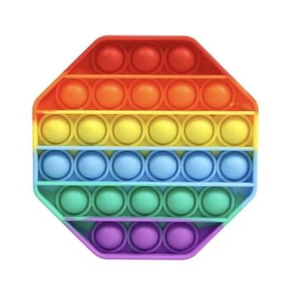Top Trenz, Inc. Toy Novelties Rainbow Octagon Pop Round & Octagonal Fidgety Toy