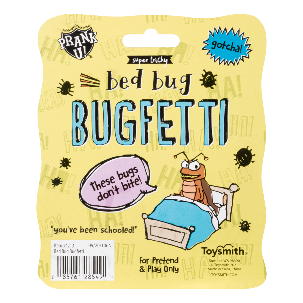 Toysmith Funny Novelties Bed Bug Bugfetti  Gag